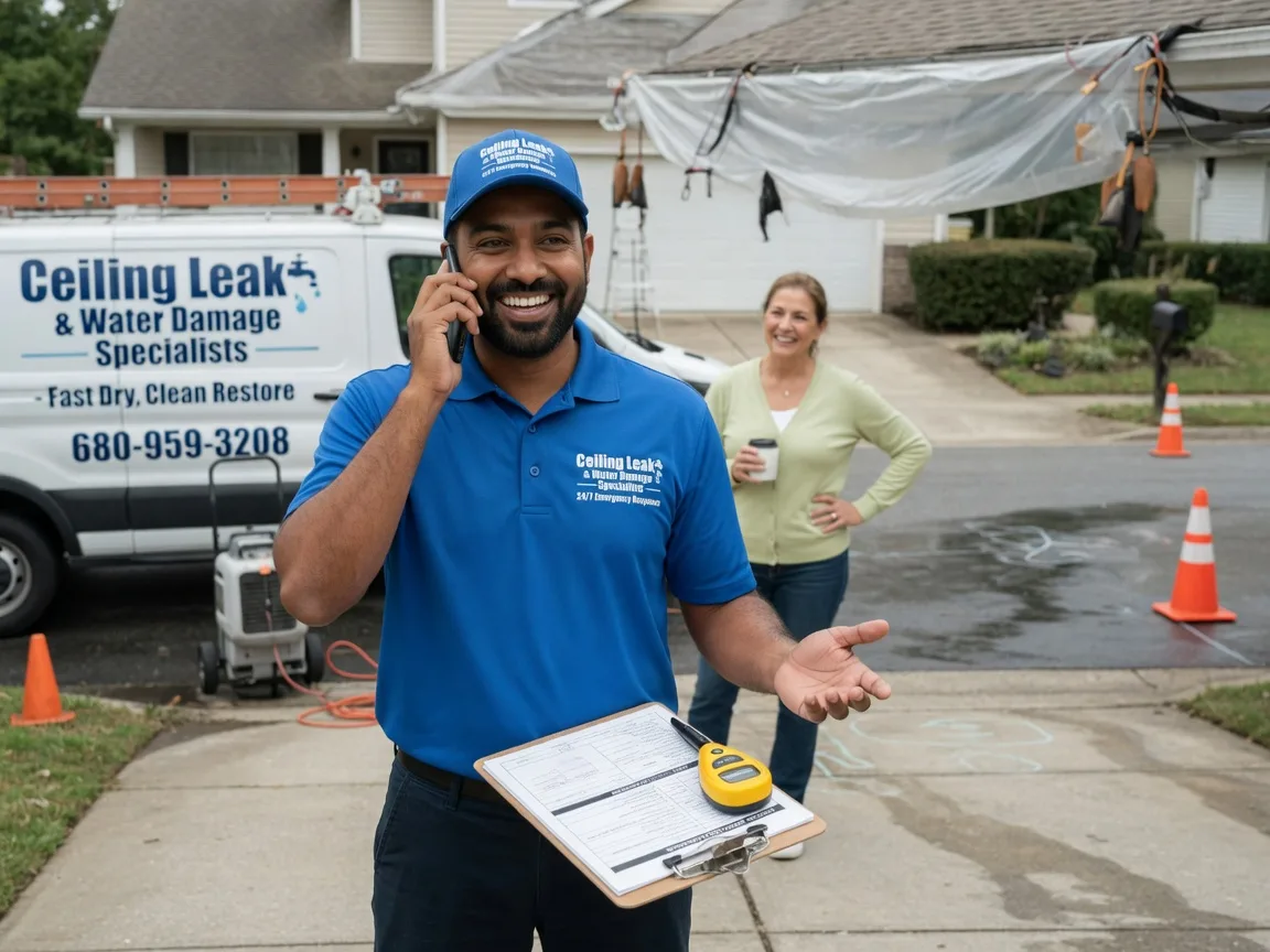 Ceiling Leak Cleanup Quinlan, TX FAQs